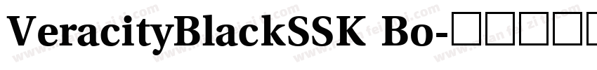 VeracityBlackSSK Bo字体转换
